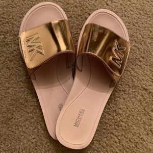 Michael Kors sandals-Rose Gold